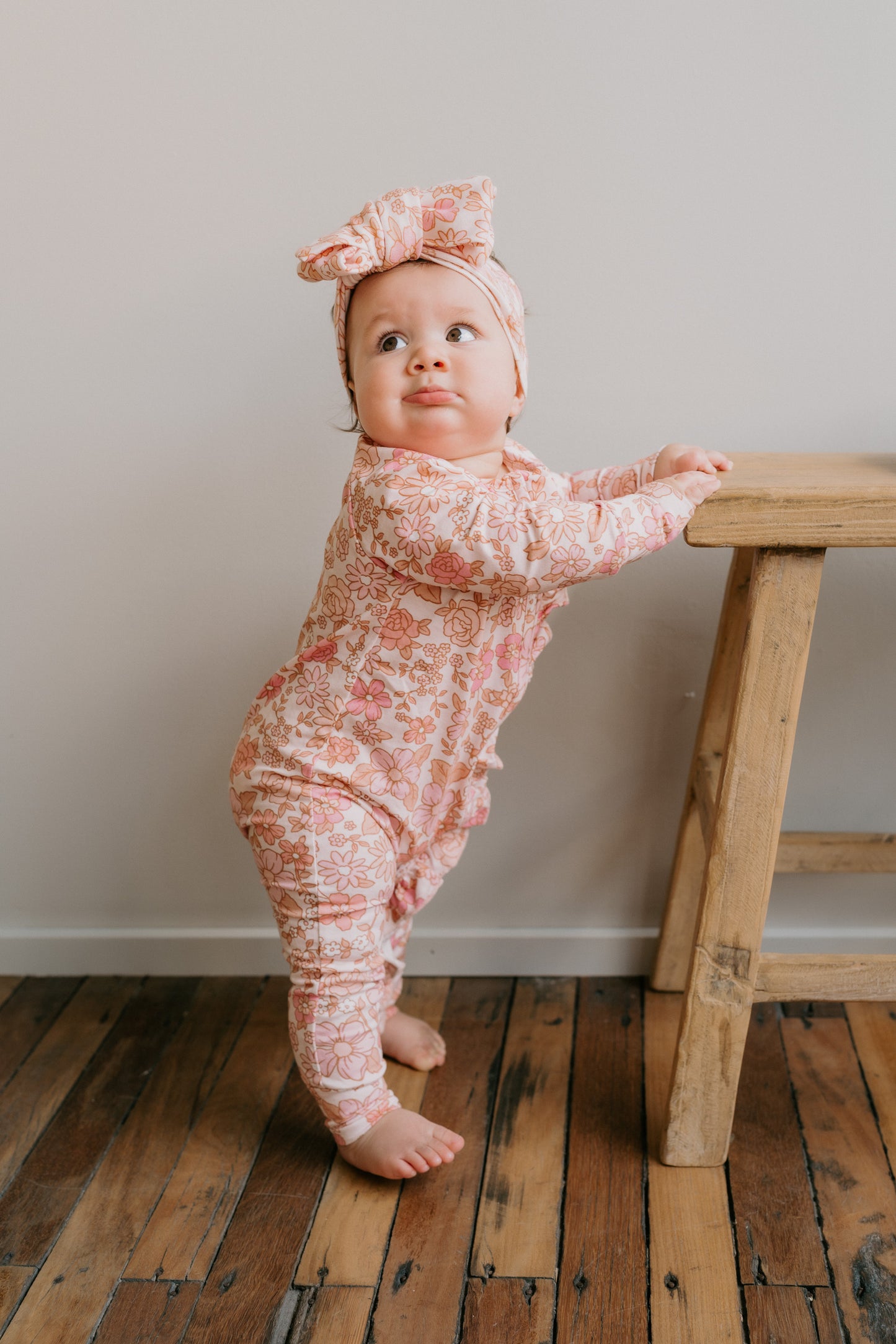 Frill Zip Romper | Blossom